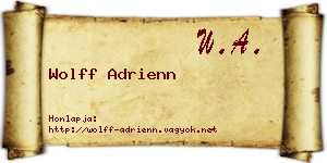 Wolff Adrienn névjegykártya