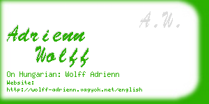 adrienn wolff business card